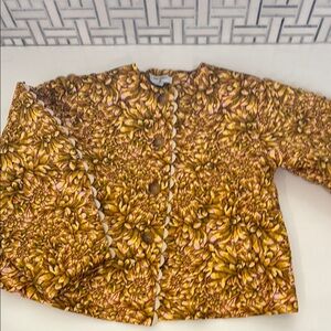 Kika Vargas for Target Quilted Floral Patterned Jacket